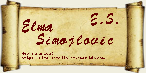 Elma Simojlović vizit kartica